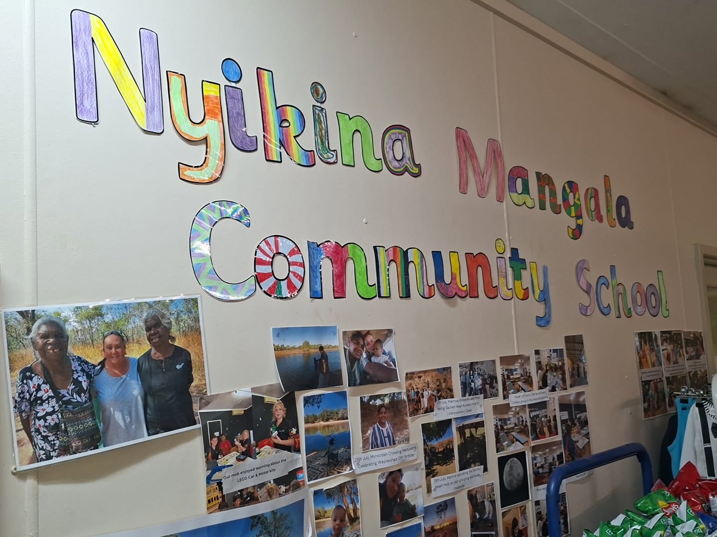 Nyikina Mangala Community School wall display